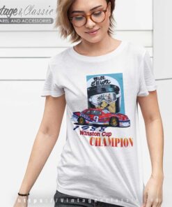 Vintage Bill Elliott Nascar Coors Beer Ford Women TShirt