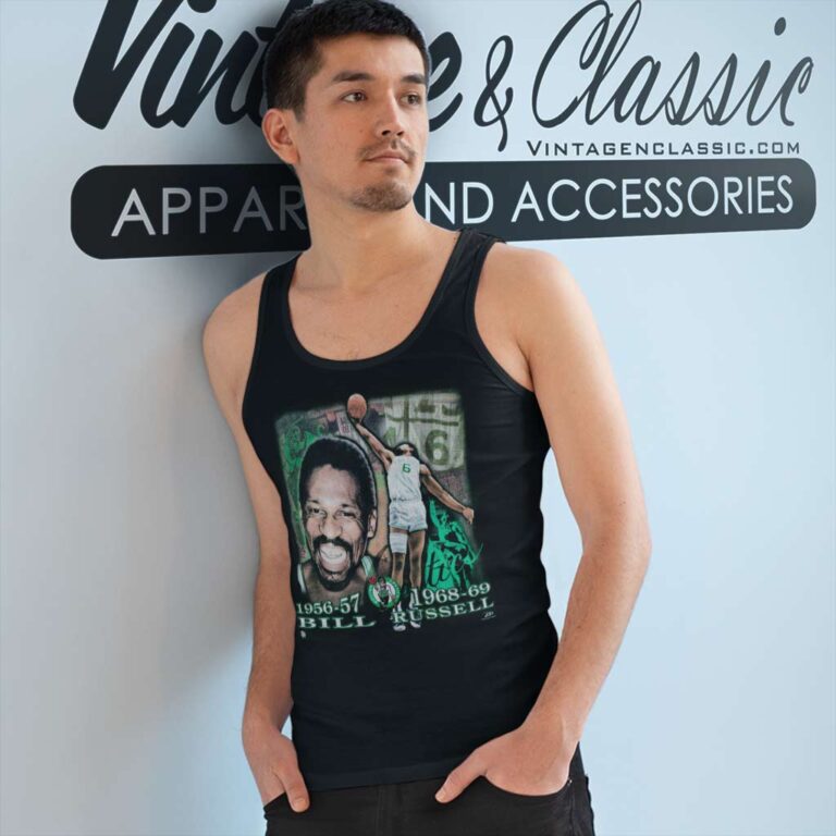 Vintage Bill Russell 90 S Basketball Nba Boston Celtics Tank Top Racerback Vintage Bill Russell 90 S Basketball Nba Boston Celtics Tank Top Racerback