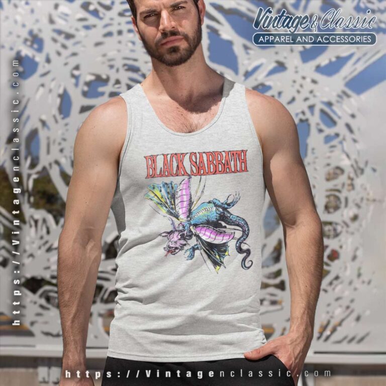 Vintage Black Sabbath 1987 Tank Top Racerback Vintage Black Sabbath 1987 Tank Top Racerback