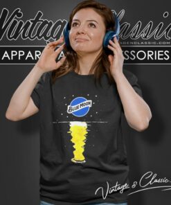 Vintage Blue Moon Beer Reflection Women T Shirt