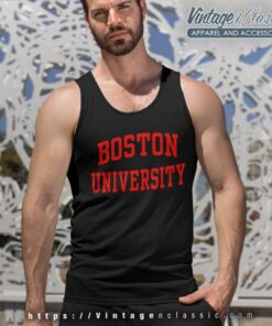 Vintage Boston University Shirt 4 Vintage Boston University Tank Top Racerback