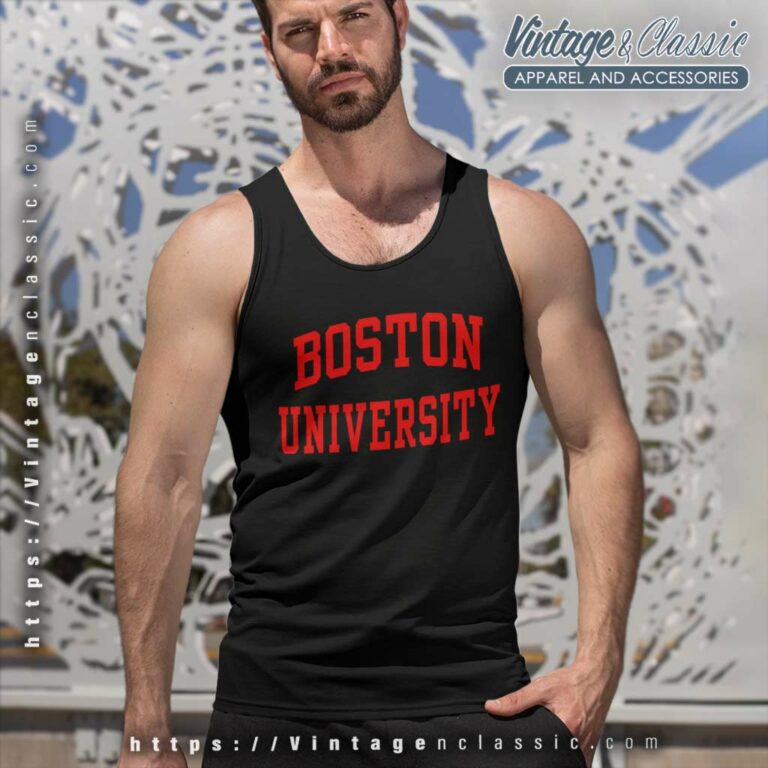 Vintage Boston University Tank Top Racerback Vintage Boston University Tank Top Racerback