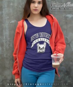 Vintage Boston University Terriers Tank Top Racerback