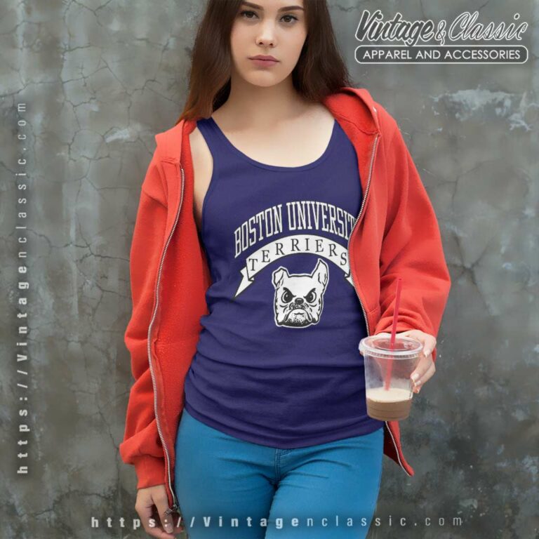 Vintage Boston University Terriers Tank Top Racerback Vintage Boston University Terriers Tank Top Racerback