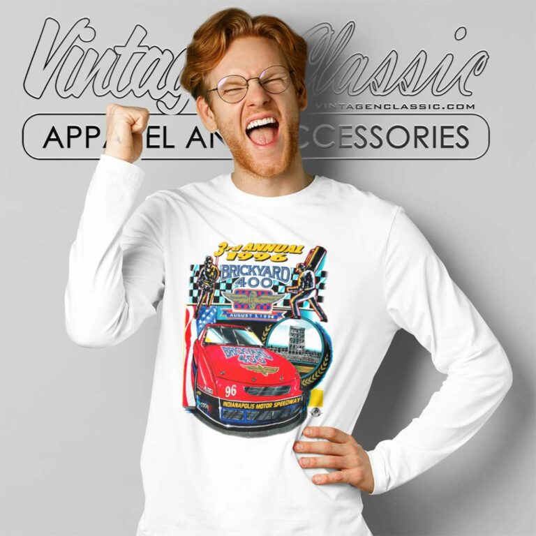 Vintage Brickyard 400 Nascar Long Sleeve Tee Vintage Brickyard 400 Nascar Long Sleeve Tee