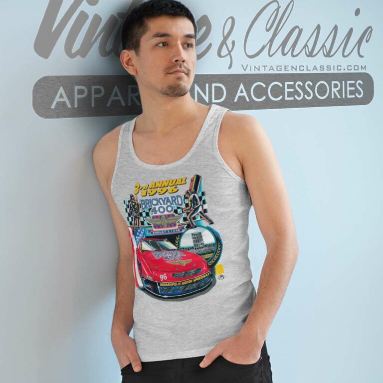 Vintage Brickyard 400 Nascar Tank Top Racerback Vintage Brickyard 400 Nascar Tank Top Racerback
