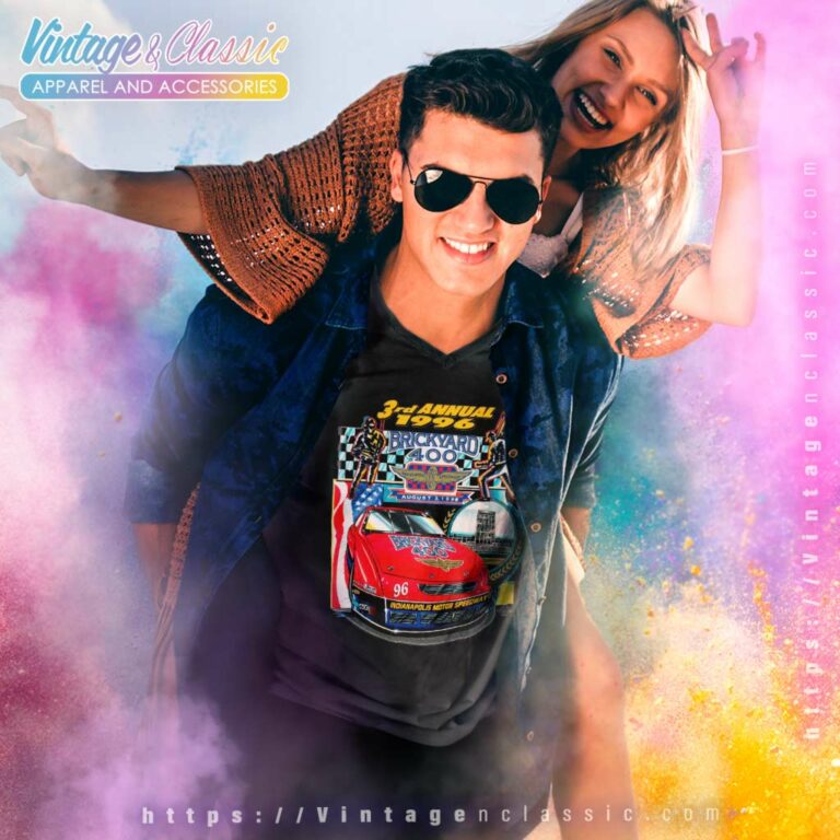 Vintage Brickyard 400 Nascar V Neck TShirt Vintage Brickyard 400 Nascar V Neck TShirt