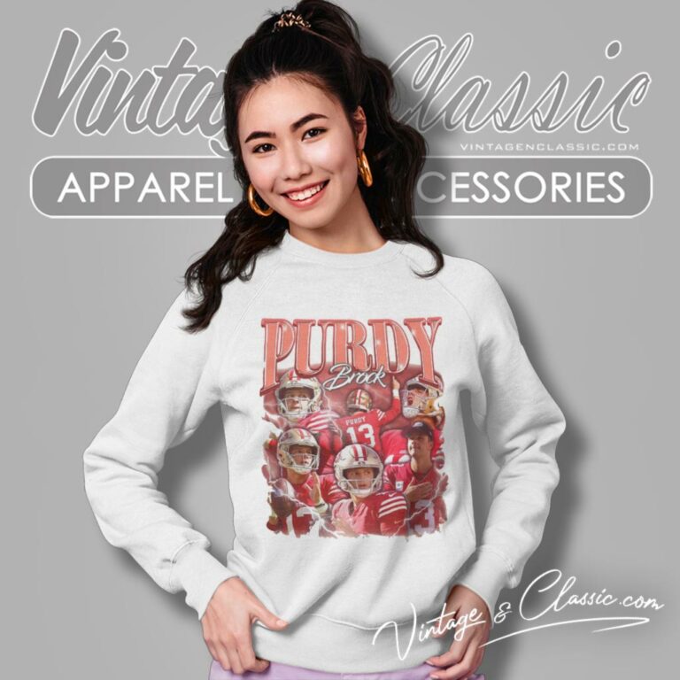 Vintage Brock Purdy Classic 90s Graphic Sweatshirt Vintage Brock Purdy Classic 90s Graphic Sweatshirt