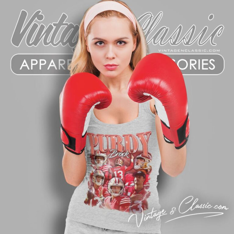 Vintage Brock Purdy Classic 90s Graphic Tank Top Racerback Vintage Brock Purdy Classic 90s Graphic Tank Top Racerback