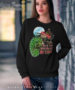 Vintage Budweiser Chameleon Best Day Of My Life Sweatshirt