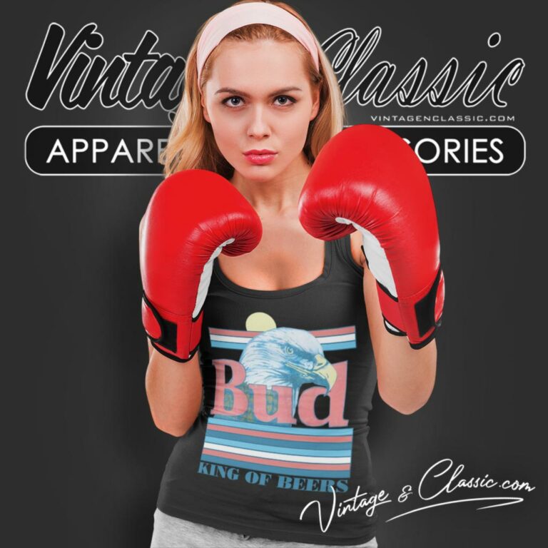 Vintage Budweiser Eagles The King Of Beers Tank Top Racerback Vintage Budweiser Eagles The King Of Beers Tank Top Racerback