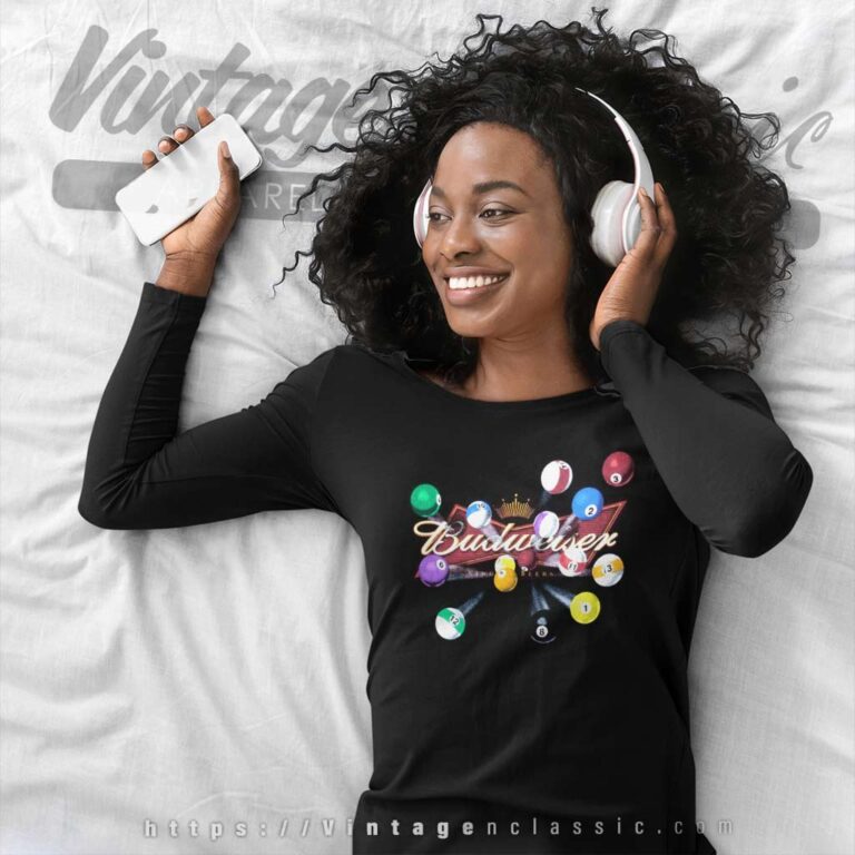 Vintage Budweiser Pool Balls Long Sleeve Tee Vintage Budweiser Pool Balls Long Sleeve Tee