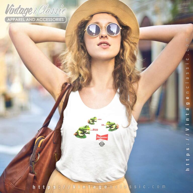 Vintage Budweiser Shirt Frogs Mascot King Of Beers Tank Top Racerback Vintage Budweiser Shirt Frogs Mascot King Of Beers Tank Top Racerback