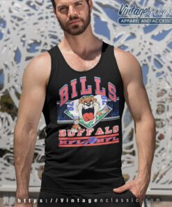 Vintage Buffalo Bills Looney Tunes Taz Tank Top Racerback