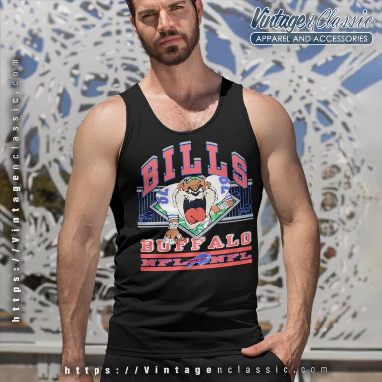 Vintage Buffalo Bills Looney Tunes Taz Tank Top Racerback Vintage Buffalo Bills Looney Tunes Taz Tank Top Racerback