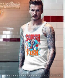 Vintage Buffalo Bills Squish The Fish Shirt 90s Nfl Football Miami Dolphins Tank Top Racerback