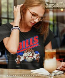 Vintage Buffalo Bills Taz Football Women TShirt