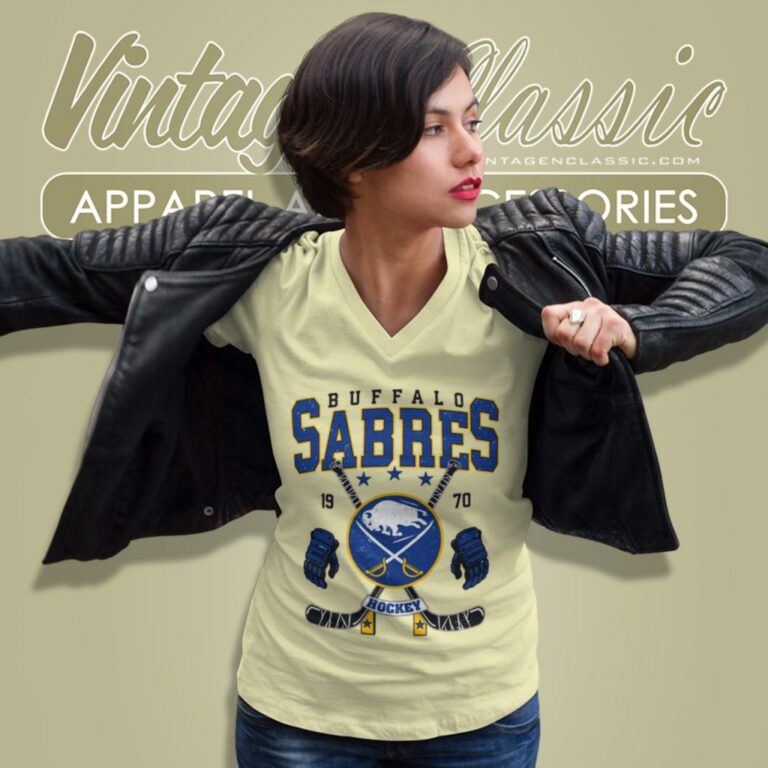 Vintage Buffalo Sabres Hockey Nhl V Neck TShirt Vintage Buffalo Sabres Hockey Nhl V Neck TShirt