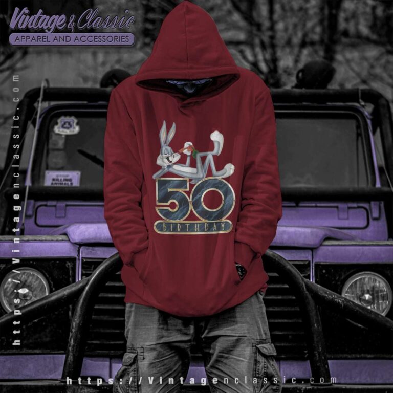 Vintage Bugs Bunny 50th Birthday Anniversary Hoodie Vintage Bugs Bunny 50th Birthday Anniversary Hoodie