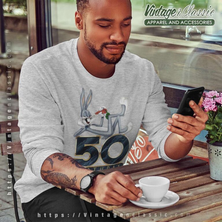 Vintage Bugs Bunny 50th Birthday Anniversary Sweatshirt Vintage Bugs Bunny 50th Birthday Anniversary Sweatshirt