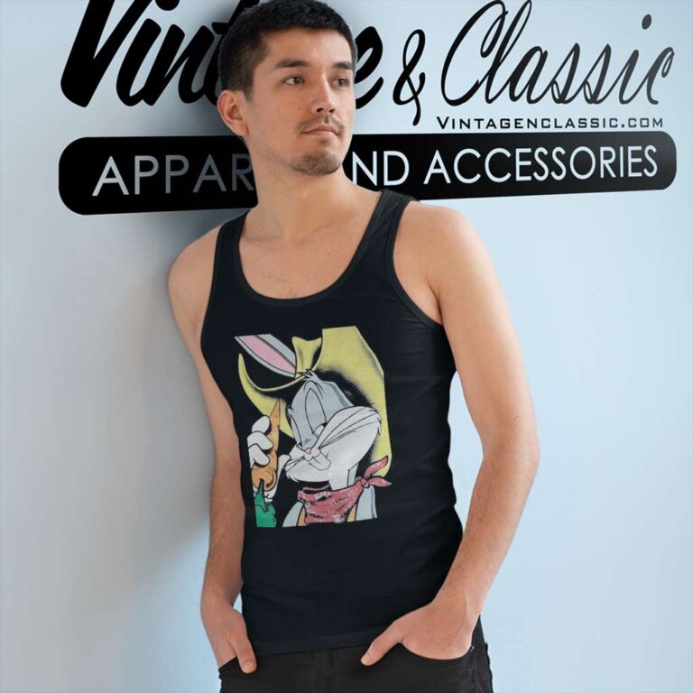 Vintage Bugs Bunny Cowboy Tank Top Racerback Vintage Bugs Bunny Cowboy Tank Top Racerback