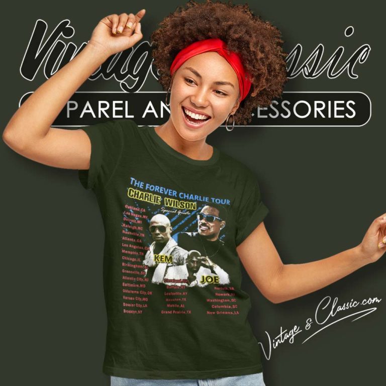 Vintage Charlie Shirt Wilson The Forever Charlie Tour Concert Women TShirt Vintage Charlie Shirt Wilson The Forever Charlie Tour Concert Women TShirt