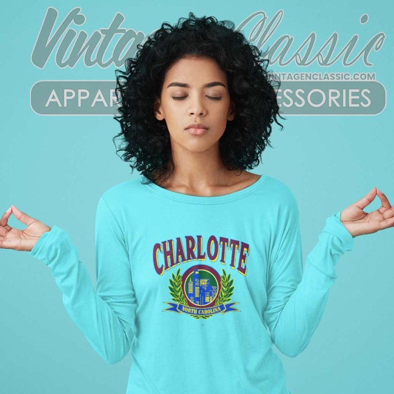 Vintage Charlotte North Carolina Long Sleeve Tee Vintage Charlotte North Carolina Long Sleeve Tee