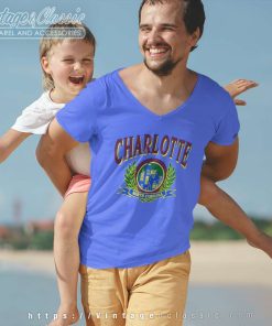Vintage Charlotte North Carolina V Neck TShirt