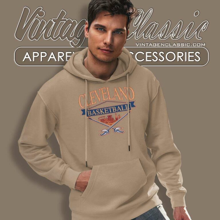 Vintage Cleveland Cavaliers Basketball Hoodie Vintage Cleveland Cavaliers Basketball Hoodie