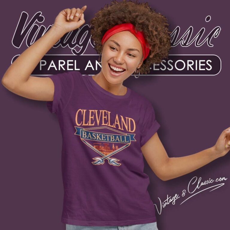Vintage Cleveland Cavaliers Basketball Women TShirt Vintage Cleveland Cavaliers Basketball Women TShirt