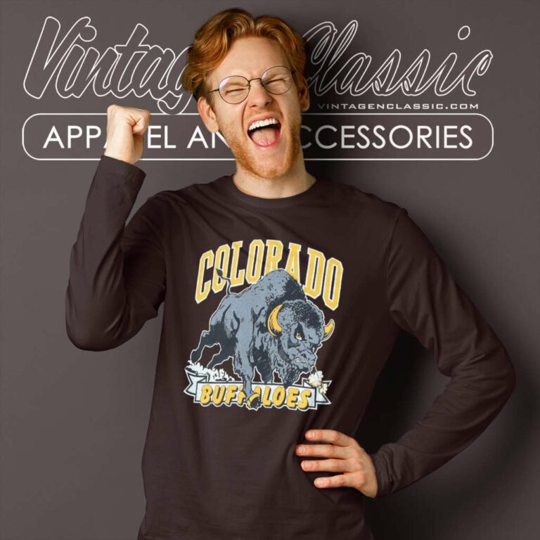 Vintage Colorado Buffaloes Football Long Sleeve Tee Vintage Colorado Buffaloes Football Long Sleeve Tee