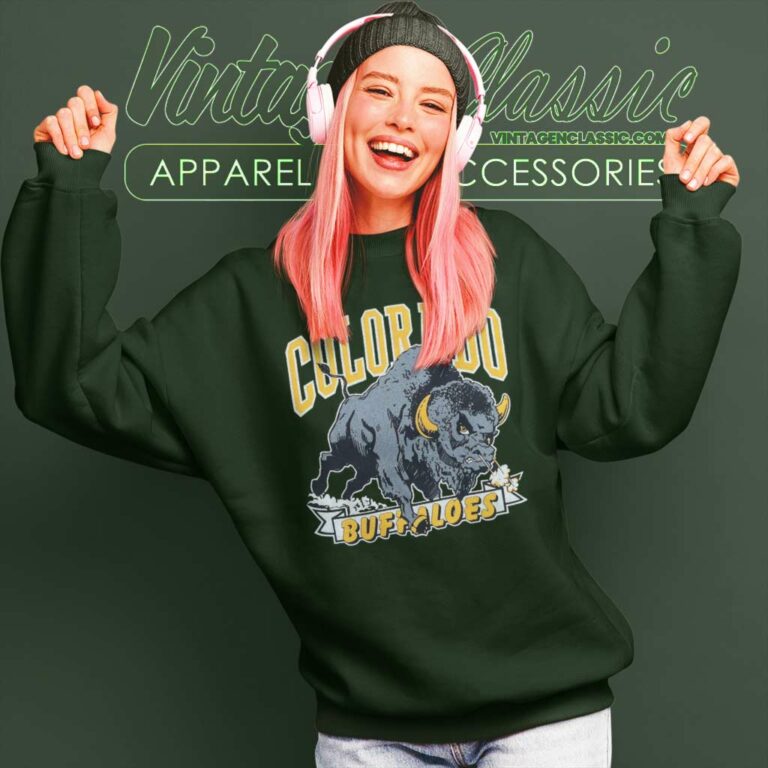 Vintage Colorado Buffaloes Football Sweatshirt Vintage Colorado Buffaloes Football Sweatshirt
