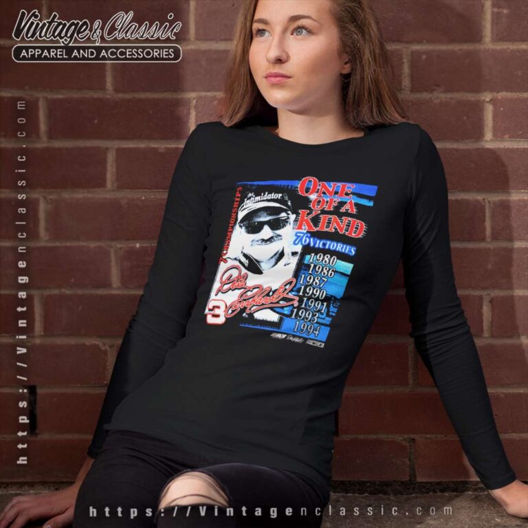 Vintage Dale Earnhardt 3 One Of A Kind Nascar Long Sleeve Tee Vintage Dale Earnhardt 3 One Of A Kind Nascar Long Sleeve Tee