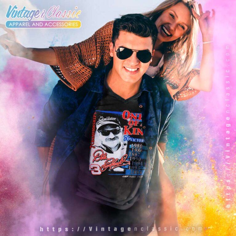 Vintage Dale Earnhardt 3 One Of A Kind Nascar V Neck TShirt Vintage Dale Earnhardt 3 One Of A Kind Nascar V Neck TShirt