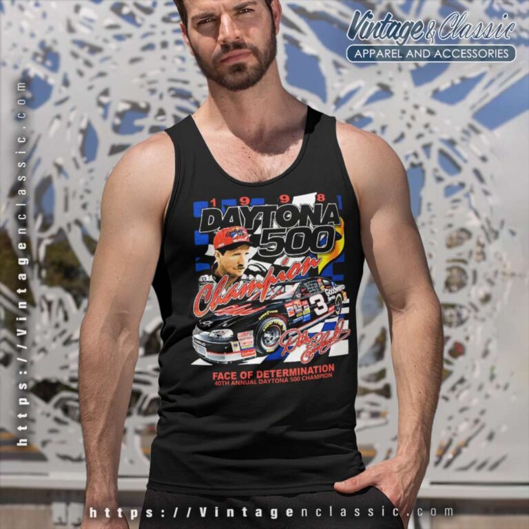 Vintage Dale Earnhardt Daytona 500 Nascar Tank Top Racerback Vintage Dale Earnhardt Daytona 500 Nascar Tank Top Racerback