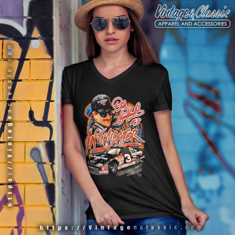 Vintage Dale Earnhardt Nascar Intimidator V Neck TShirt Vintage Dale Earnhardt Nascar Intimidator V Neck TShirt