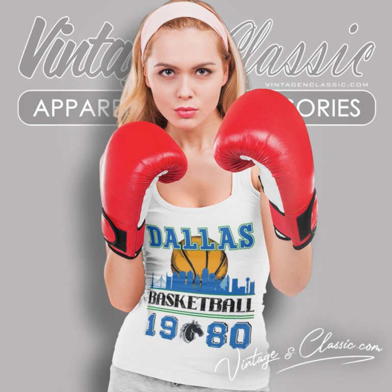 Vintage Dallas Basketball 1980 Tank Top Racerback Vintage Dallas Basketball 1980 Tank Top Racerback