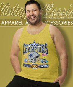 Vintage Dallas Cowboys Super Bowl Champions Tank Top Racerback