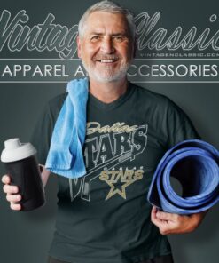 Vintage Dallas Stars Hockey V Neck TShirt