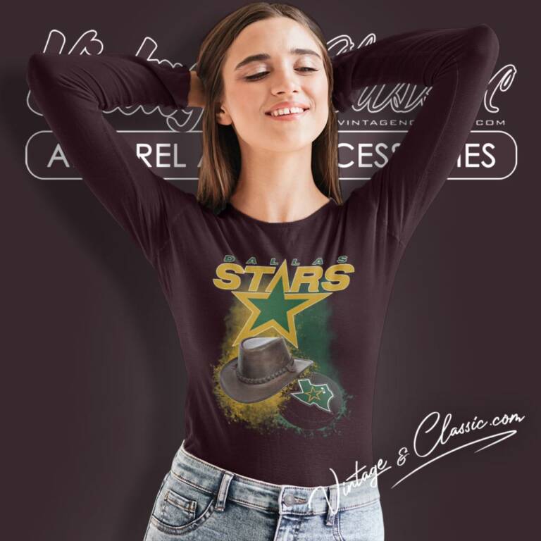 Vintage Dallas Stars Nhl Hockey Long Sleeve Tee Vintage Dallas Stars Nhl Hockey Long Sleeve Tee