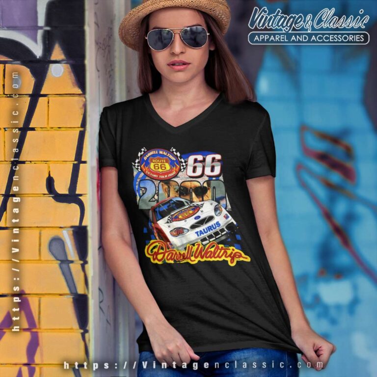 Vintage Darrell Waltrip Nascar V Neck TShirt Vintage Darrell Waltrip Nascar V Neck TShirt