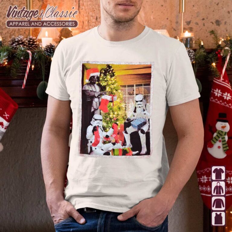 Vintage Darth Vader Christmas With Stormtroopers Shirt Vintage Darth Vader Christmas With Stormtroopers Shirt