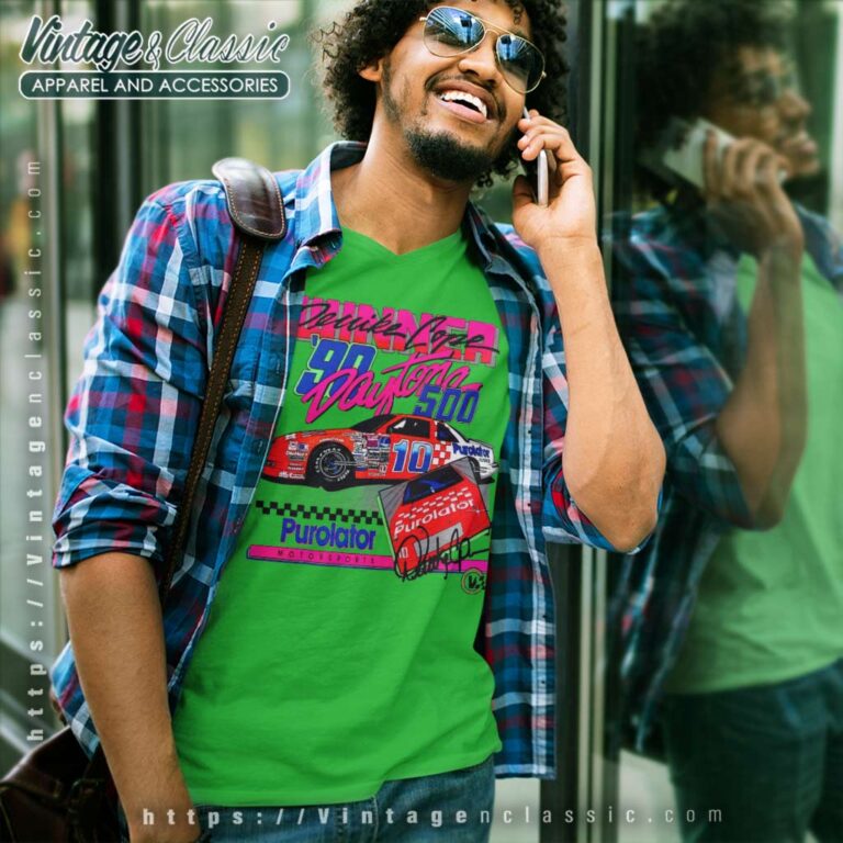 Vintage Derrike Cope Neon Winner V Neck TShirt Vintage Derrike Cope Neon Winner V Neck TShirt