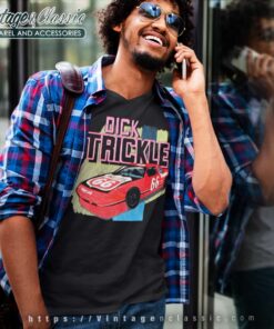 Vintage Dick Trickle Nascar Phillips 66 V Neck TShirt