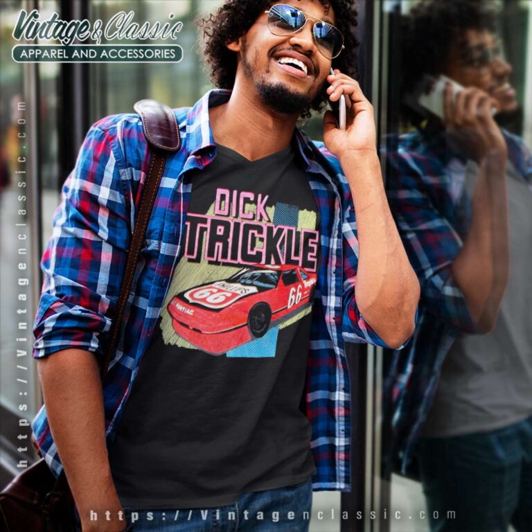 Vintage Dick Trickle Nascar Phillips 66 V Neck TShirt Vintage Dick Trickle Nascar Phillips 66 V Neck TShirt