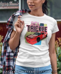 Vintage Dick Trickle Nascar Phillips 66 Women TShirt