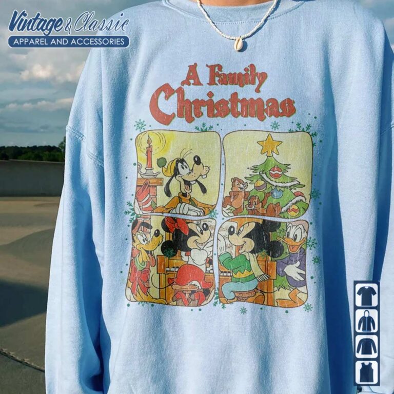 Vintage Disney Mickey And Friends Christmas blue Sweatshirt Vintage Disney Mickey And Friends Christmas blue Sweatshirt