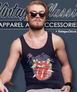 Vintage Distressed Rollin Stones Tank Top Racerback