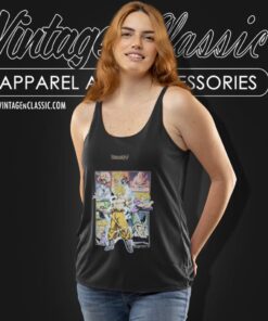 Vintage Dragon Ball Z Characters Graphic Tank Top Racerback