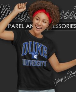 Vintage Duke University Logo Women T Shirt